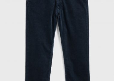 Gant ανδρικό κοτλέ παντελόνι Slim Fit Cord 34L - 1000188 Μπλε Σκούρο - GANT - 
