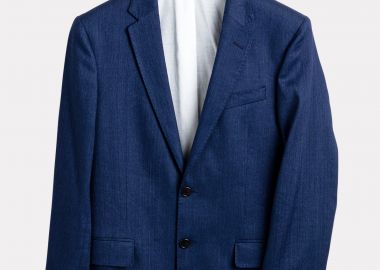 Gant ανδρικό λινό σακάκι με τσέπη στο στήθος Slim Fit - 7705114 Μπλε Σκούρο - GANT - 