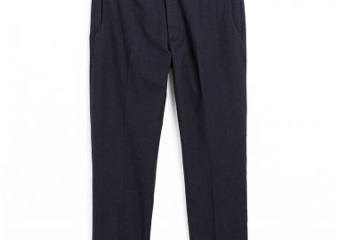 Gant ανδρικό παντελόνι μονόχρωμο textured - 1505053 Μπλε Σκούρο - GANT - 
