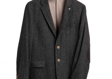 Gant ανδρικό σακάκι με herrinbone pattern - 7705140 Ανθρακί - GANT - 