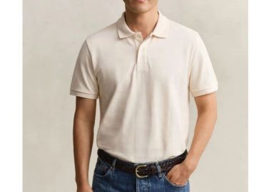 Gant Ανδρικό Textured Stripe SS Polo 2014096 Σπασμένο Λευκό - Gant - 