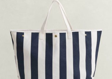 Gant γυναικεία canvas τσάντα θαλάσσης με σχέδιο - 4975139 Μπλε Σκούρο - GANT - 