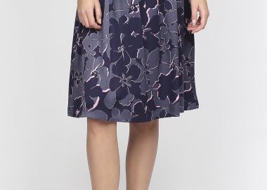 Gant γυναικεία φούστα με floral σχέδιο - 4400015 Μπλε Σκούρο - GANT - 