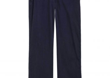 Gant γυναικείο chino παντελόνι μονόχρωμο με τσέπες και κεντημένο μονόγραμμα - 4150079 Μπλε Σκούρο - GANT - 