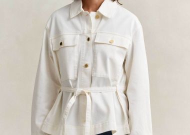 Gant γυναικείο denim jacket Relaxed Fit - 4700417 Λευκό - GANT - 
