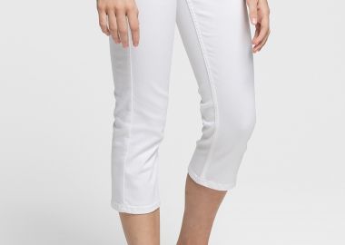 Gant γυναικείο jean παντελόνι κάπρι - 4100065 Λευκό - GANT - 
