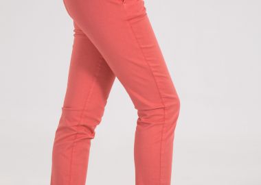 Gant γυναικείο παντελόνι cropped - 414930 Κοραλί - GANT - 