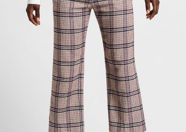 Gant γυναικείο παντελόνι cropped καρό μάλλινο - 4150114 Μπεζ - GANT - 