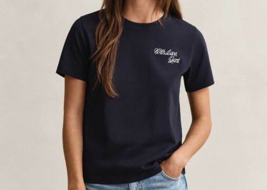 Gant γυναικείο T-shirt με graphic print Regular Fit - 4201440 Μπλε Σκούρο - GANT - 