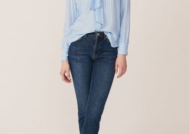 Gant γυναικείο τζιν παντελόνι slim (32L) - 4100060 Μπλε Σκούρο - GANT - 