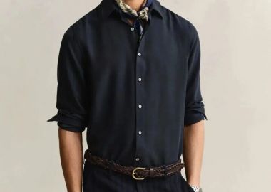 Gant Reg Lyocell Shirt 3G3260039-G0433 Μπλέ - Gant - 