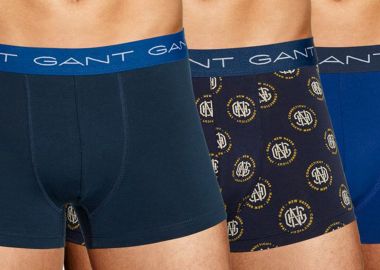 Gant σετ 3 εσωρούχων με print - 901733103 Μπλε Σκούρο - GANT - 