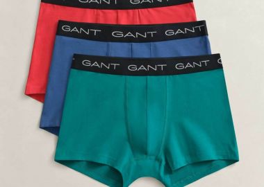 Gant σετ ανδρικά εσώρουχα trunk με λογότυπο Slim Fit (3 τεμάχια) - 902613003 Πολύχρωμο - GANT - 