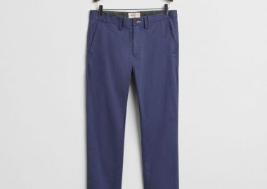 Gant Slim Fit Twill Chinos 1505221 Σκούρο Μπλέ - Gant - 