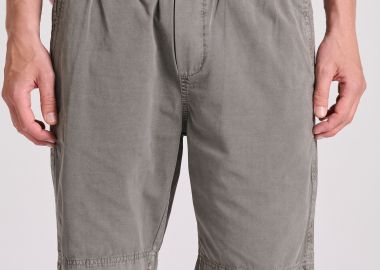 Garment dyed chino βερμούδα σε ζακάρ ύφασμα - FUNKY BUDDHA - 