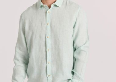 Garment dyed λινό πουκάμισο - The essentials - FUNKY BUDDHA - 