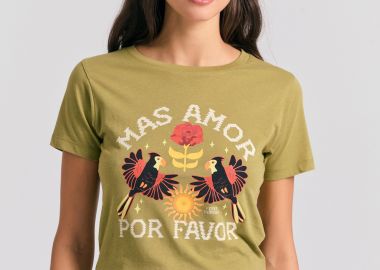 Garment dyed t-shirt με exotic τύπωμα - FUNKY BUDDHA - 