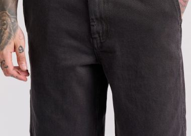 Garment dyed τζιν βερμούδα με τσέπες carpenter - FUNKY BUDDHA - 