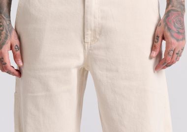 Garment dyed τζιν βερμούδα με τσέπες carpenter - FUNKY BUDDHA - 