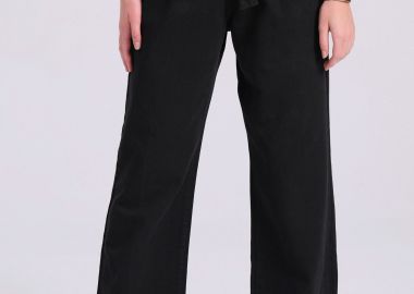 Garment dyed wide leg τζιν παντελόνι - FUNKY BUDDHA - 