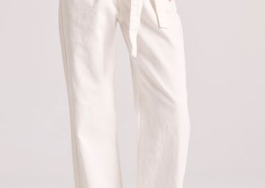 Garment dyed wide leg τζιν παντελόνι - FUNKY BUDDHA - 