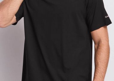 Gaudi ανδρικό T-shirt με λογότυπο στο μανίκι - 611GU64048 Μαύρο - GAUDÍ - 