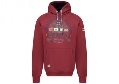 Geographical Norway DB 100 M sweatshirt WZ3006HGNBurgundy - Geographical Norway - 