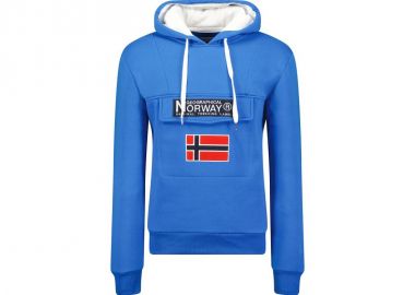 Geographical Norway Gadrien DB 054 M WW6115HGNRoyal Blue White sweatshirt - Geographical Norway - 