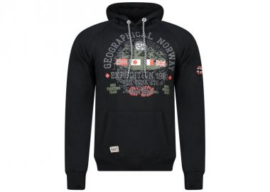 Geographical Norway Gexpe DB 100 M sweatshirt WZ3003HGNBlack - Geographical Norway - 