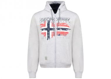 Geographical Norway Grusty Blended DB 100 M sweatshirt WZ3084HGNBlended Gray - Geographical Norway - 