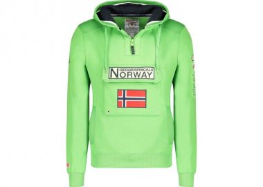 Geographical Norway Gymclass 054 Pop M sweatshirt WW4181HGNFlashy green - Geographical Norway - 