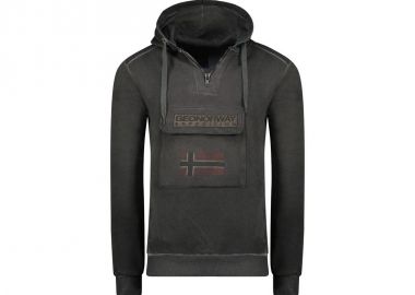 Geographical Norway Gymclass EO Tiedye Badge sweatshirt M WU8270HGNOBLACK - Geographical Norway - 