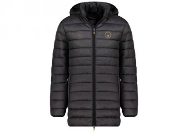 Geographical Norway men's jacket AMIGOMAP LONG HOOD DB BLACK MEN 233 BLACK WZ5085HGNNOIR - Geographical Norway - 