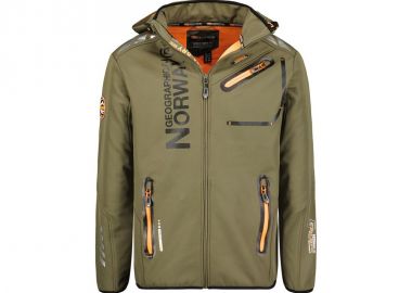 Geographical Norway Royaute DB 068 M WY1996HGNKaki Orange Softshell Jacket - Geographical Norway - 
