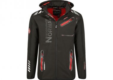 Geographical Norway Softshell Jacket Royaute DB 068 M WY2000HGNBlack Red - Geographical Norway - 