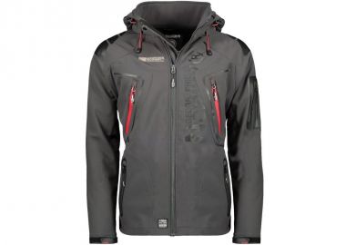 Geographical Norway Techno DB MEN 056 WU1060HGNDARK GRAY softshell jacket - Geographical Norway - 