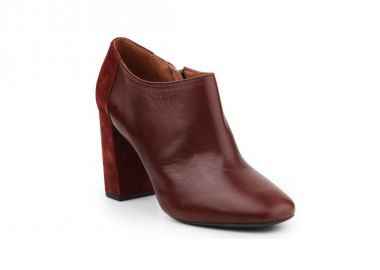 Geox Audalies Δερμάτινα Γυναικεία Μποτάκια Αστραγάλου Ταμπά D643XD04322C6315 - Geox - 