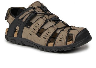 GEOX U4524C 000EK C6738 STRADA U SANDAL TAUPE - Geox - 