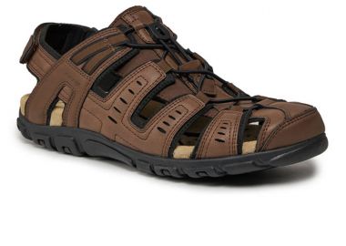 GEOX U4524C 000ME C6006 STRADA U SANDAL BROWN - Geox - 