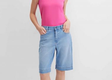 Gerry Weber γυναικεία denim βερμούδα πεντάτσεπη Straight Cut - N67200395040 Denim Blue - GERRY WEBER - 