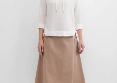 Gerry Weber γυναικεία φούστα midi με τσέπες - N65617144042 Μπεζ - GERRY WEBER - 