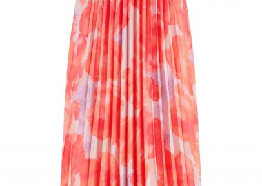 Gerry Weber γυναικεία maxi φούστα πλισέ με all-over print - 510021-31535 Πορτοκαλί - GERRY WEBER - 