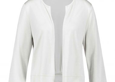 Gerry Weber γυναικεία ζακέτα ανοιχτή με πιέτες στο πίσω μέρος - 530146-35068 Λευκό - GERRY WEBER - 