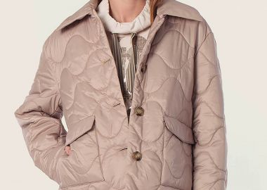 Gerry Weber γυναικείο jacket αδιάβροχο με καπιτονέ σχέδιο - N68107148042 Μπεζ - GERRY WEBER - 