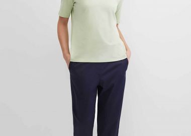 Gerry Weber γυναικείο παντελόνι cropped Tapered Fit - N67102104046 Μπλε Σκούρο - GERRY WEBER - 