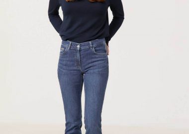 Gerry Weber γυναικείο τζιν παντελόνι πεντάτσεπο Slim Straight Leg - 322089-66844 Μπλε Σκούρο - GERRY WEBER - 