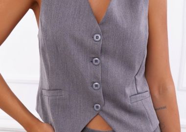 ΓΙΛΕΚΟ ΓΚΡΙ - FRANCY - sense-shop - 