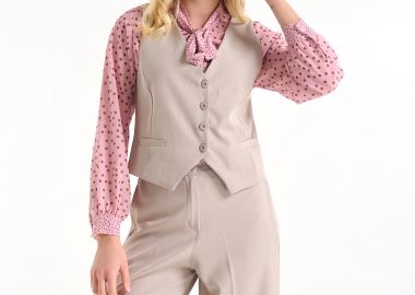 Γιλέκο Κοστουμιού Με Κουμπιά Και Tailored Γραμμή -  - 