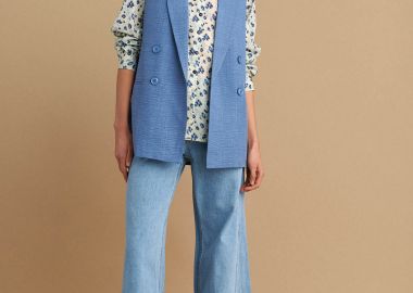 Γιλέκο μακρύ με διακοσμητικά κουμπιά - 5206634953032 -  - 