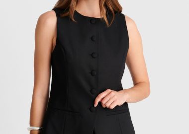 Γιλέκο μακρύ με διακοσμητικές τσέπες - 5206179083850 -  - 